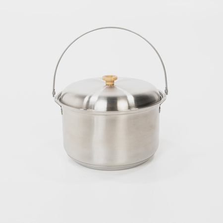 BOXIO COOKWARE - zestaw garnków kempingowych ze stali nierdzewnej, 2 garnki, patelnia, czajnik