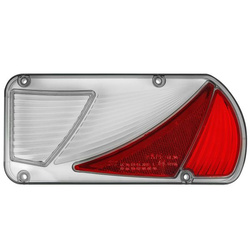 Lens without Number Plate Light for Tow Bar Carrier, right-hand