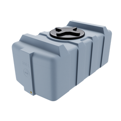 Prostokątny lekki pojemnik 300 l UHPLAST szary