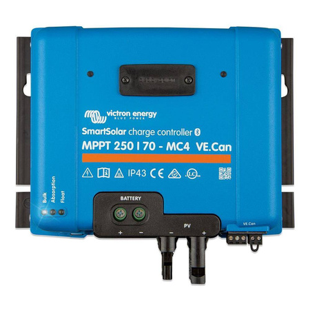 Solar charge controller SmartSolar MPPT 250/70-MC4 VE.Can w. Bluetooth