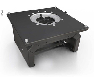Aguti swivel seat base for VW T5, passenger side, 250 mm high, with space for a battery