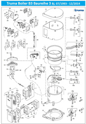 Truma boiler electronics cover, from 07/1993