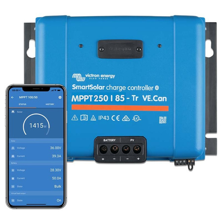 Victron SmartSolar MPPT 250/85-Tr VE.Can regulator solarny 85 A, 12/24/48 V, Bluetooth