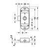 Lock Piccolo Nova left nickel-plated D15