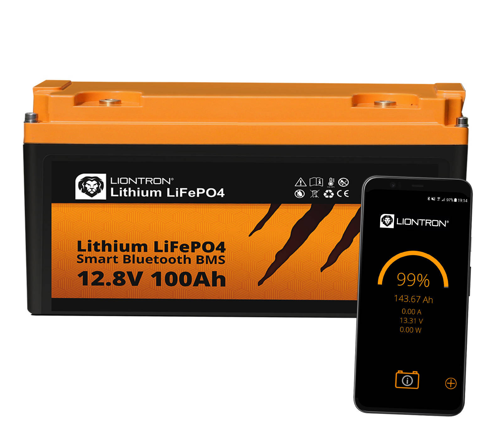 Akumulator LIONTRON LiFePO4 12.8V 100Ah LX Smart z Bluetooth
