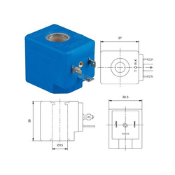 Cewka do elektrozaworu 24VDC 18W EX