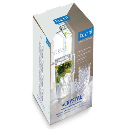 Carafe Crystal with 4 Cups