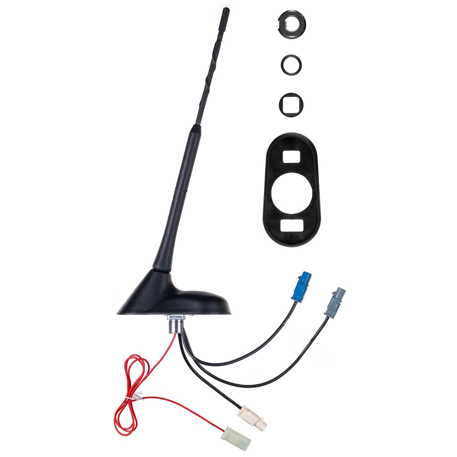 Aktywna antena dachowa FM/DAB+/GPS combo, elastyczna, 12 V