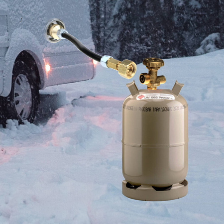 Wąż serwisowy do podłączenia zewnętrznej butli z gazem do wlewu M10