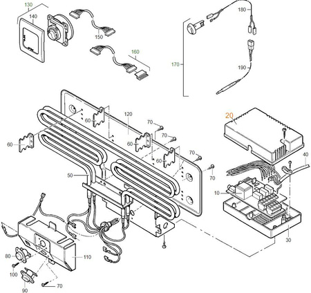 Upper part of the electronics housing for Ultraheat