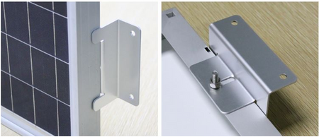 Aluminiowe uchwyty montażowe (4 szt.) do paneli solarnych na kamper jacht łódkę przyczepę kempingową