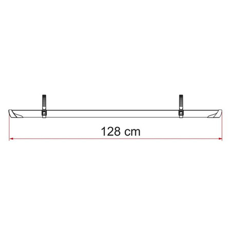 Dodatkowa szyna rowerowa Rail Plus bagażnika Fiamma czarna