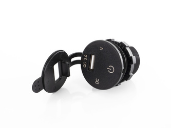 Woltomierz LED z wbudowanym gniazdem ładowania USB 12 V / 24 V