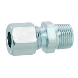 GOK Złączka śrubunek prosty RVS 8 x G 1/2 zewnętrzny - rura gazowa 8 mm, seria L