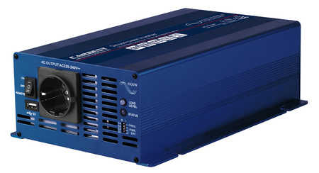 Falownik sinusoidalny 12V 230V 2100W zdalne sterowanie USB