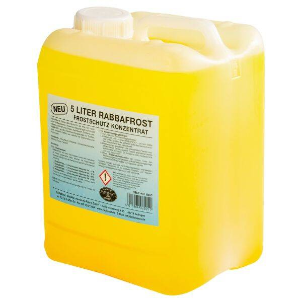 Rabbafrost 5 l - instructions on the label