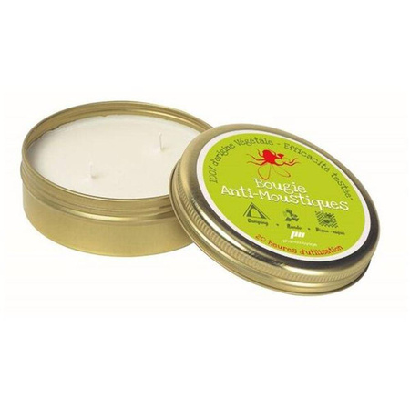 Pharmavoyage Anti-Mosquito Candle with Geraniol and Soy Wax, 2 Wicks, up to 20 h - Katadyn