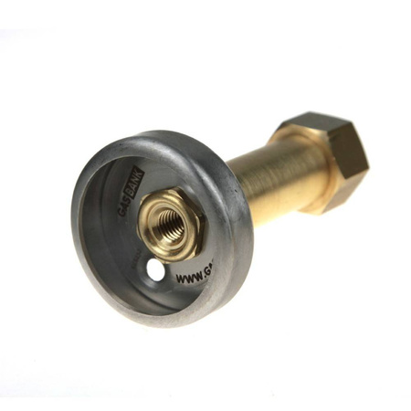 GasBank adapter tankowania Dish do butli MULTI, DUO, Alugas, Gaslow, RV - gwint 3/4UNF JIC