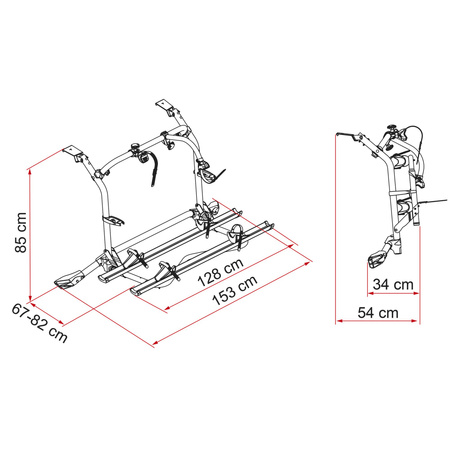 Uchwyt na rower Carry-Bike VW T5 Pro Deep Black