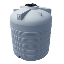 Cylindryczny pionowy pojemnik 3000 l UHPLAST szary