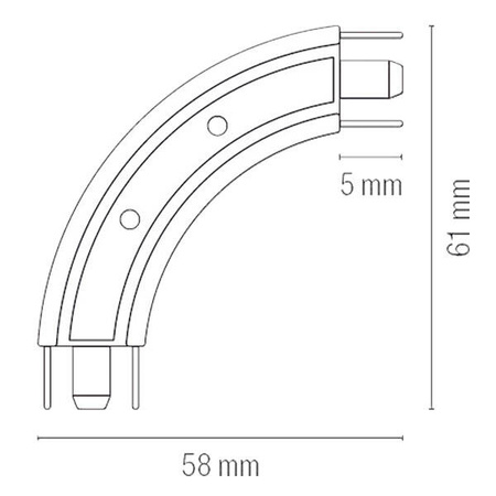 90° curve guide for roller shutter