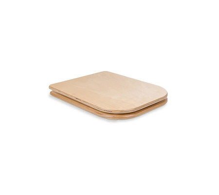 TROBOLO urine diverter grey with wooden toilet seat - insert for DIY composting toilet