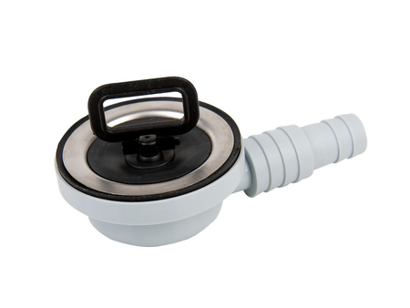 Odpływ zlewozmywakowy kątowy pod otwór Ø55mm na wąż Ø25/20mm