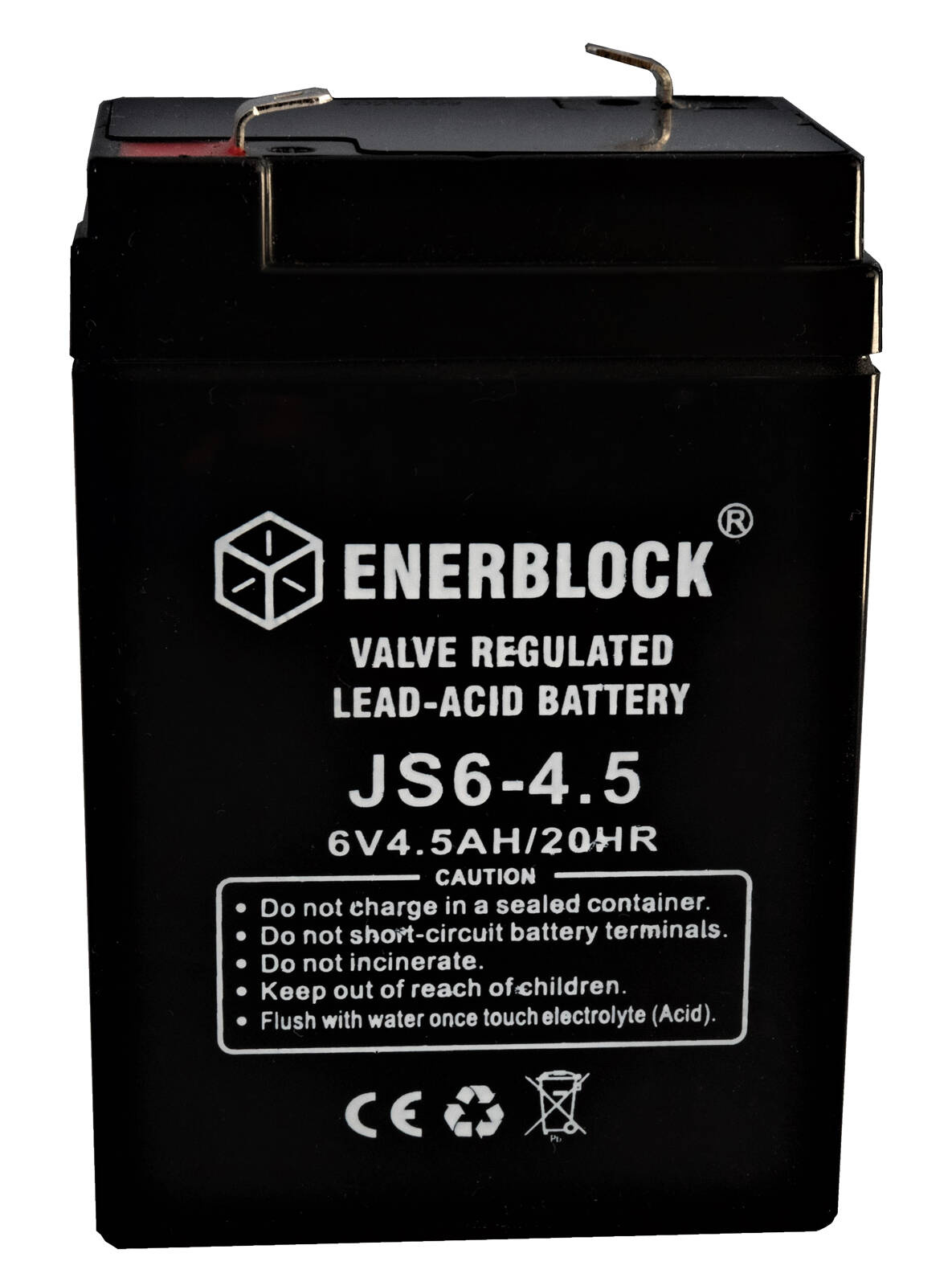 Akumulator kwasowo-ołowiowy ENERBLOCK AGM 6V, 4.5AH Seria JS
