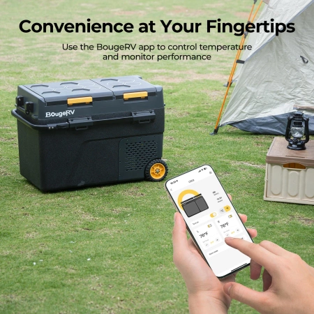 Lodówka samochodowa i zamrażarka z baterią BougeRV CRD2 40 Litrów