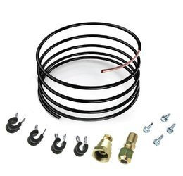 2m Copper Gas Pipe Red Vapour Outlet to Regulator with Fittings