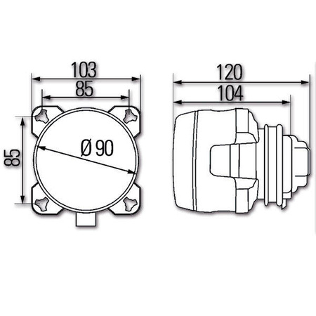 Depth projector with position