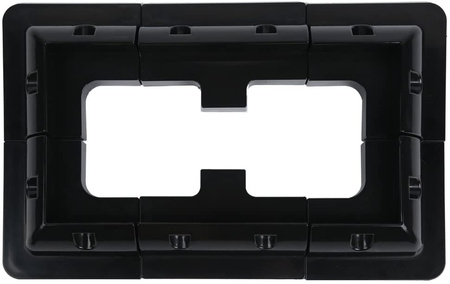 Solar Panel Mounting Brackets (7pcs) BLACK For RV Boat Caravan