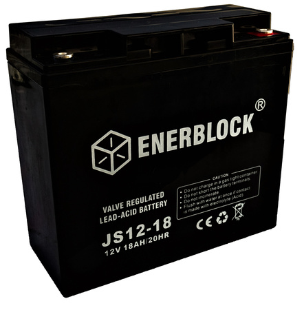 Akumulator kwasowo-ołowiowy ENERBLOCK AGM 12V, 18AH Seria JS