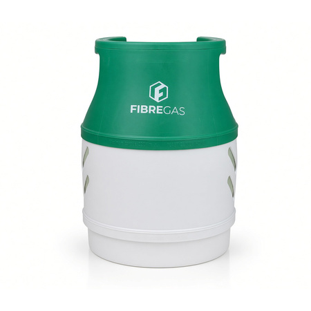 FibreGas Butla gazowa kompozytowa 13,7 l z zaworem G.12, 5,6 kg propanu - widoczny poziom gazu