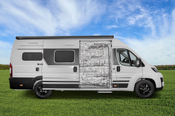 Carbest thermal sliding door curtain for Fiat Ducato H2 from 2007, right-hand entrance, Isoflex