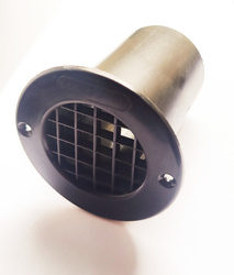 Gas drop out vent 80 mm, black