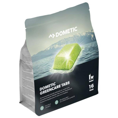 Dometic GreenCare Tabs - waste holding tank tabs, 16 pcs in a resealable pouch