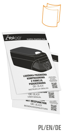 Yolco lodówka kompresorowa z podgrzewaniem CX8 8 l, czarna