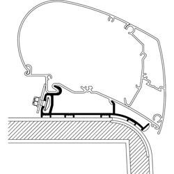Adapter do montażu markiz 4,5 m marki Thule do kamperów Hymer Eriba Nova