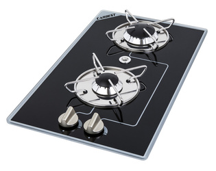 Płyta gazowa do zabudowy 2-palnikowa - palniki szeregowe