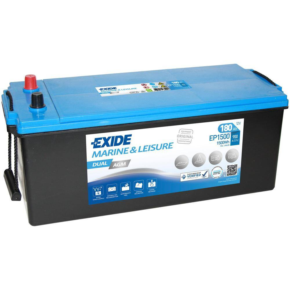 Akumulator EXIDE Dual AGM EP 1500 180Ah