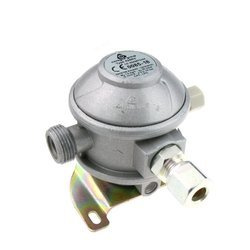 Cavagna Reduktor gazu II stopnia 424RV kątowy 90° 30 mbar 1,5 kg/h W20 x 8 mm - instalacja zbiornikowa