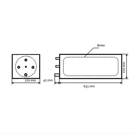Boiler nautical 20L heat exchanger