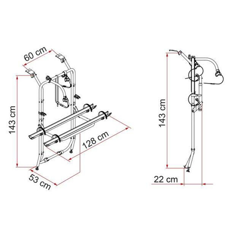 Bike Carrier Carry-Bike Opel Vivaro, Renault Trafic