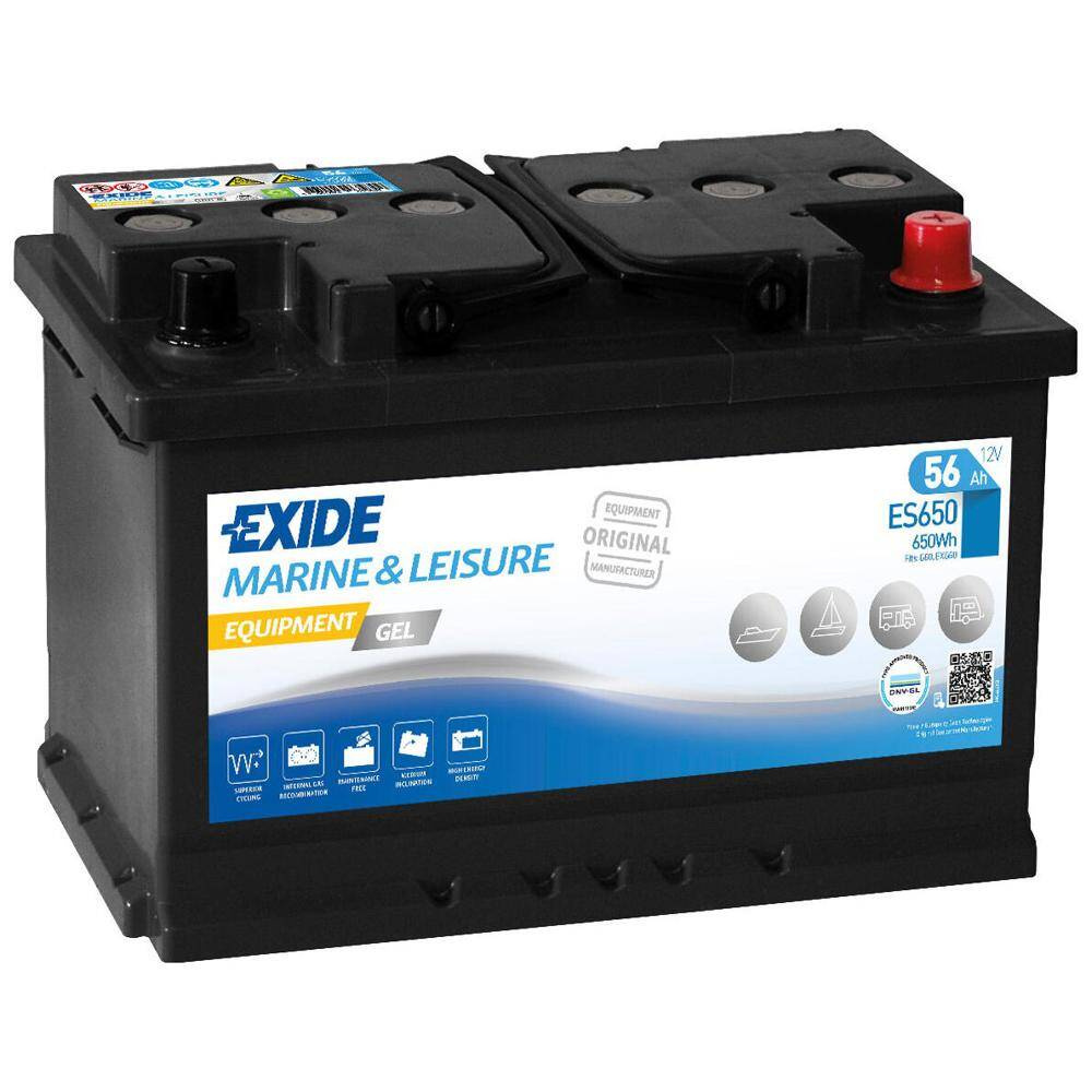 Akumulator EXIDE GEL ES 650 56Ah