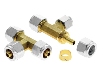 T Connector Ø8/8/8mm for LPG thermoplastic hose - 1pc