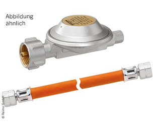 Zestaw jednobutlowy z regulatorem GOK 50 mbar G1/4LH bez man., z wężem 40cm