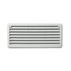 Zadi Kratka wentylacyjna podwójna z moskitierą 270 x 120 mm RAL 9002 - kamper i przyczepa