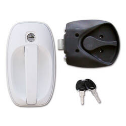 Zamek 1122 kompletny biały