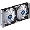 Titan Podwójny wentylator do lodówki SC09 92 mm 12/24 V z regulatorem - kratka lodówki kampera